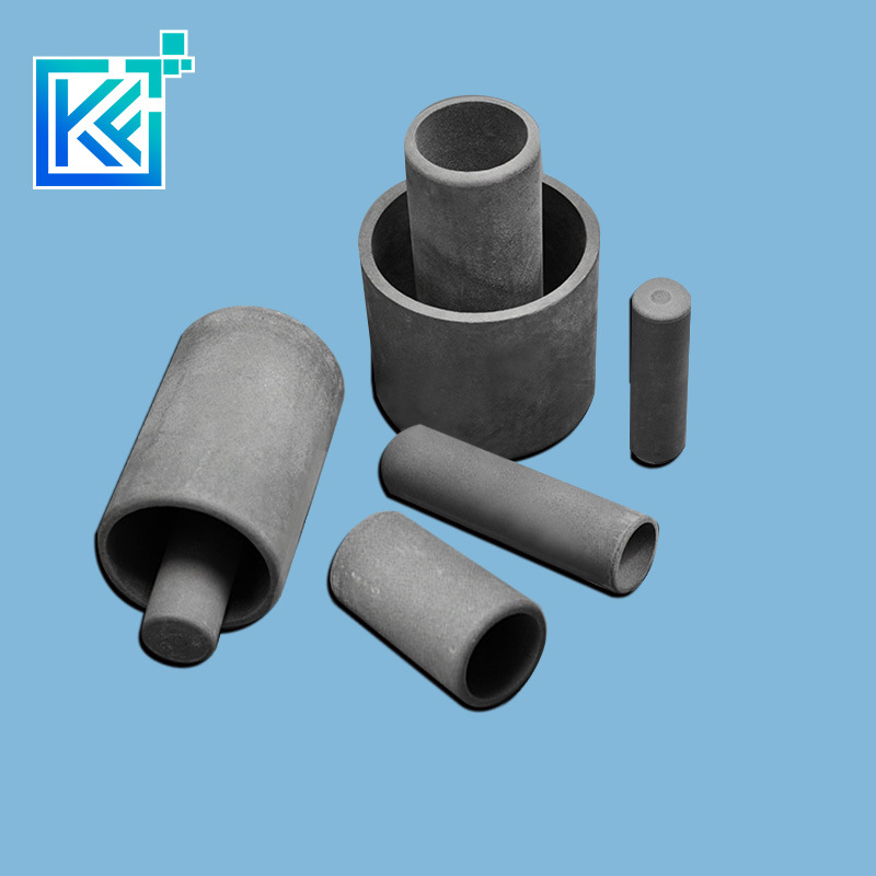 Manufacturer Customization Precision Wear-Resistant High Temperature Anti-Corrosion Insulation Refractory Cylindrical Silicon Carbide Ceramic Crucibles