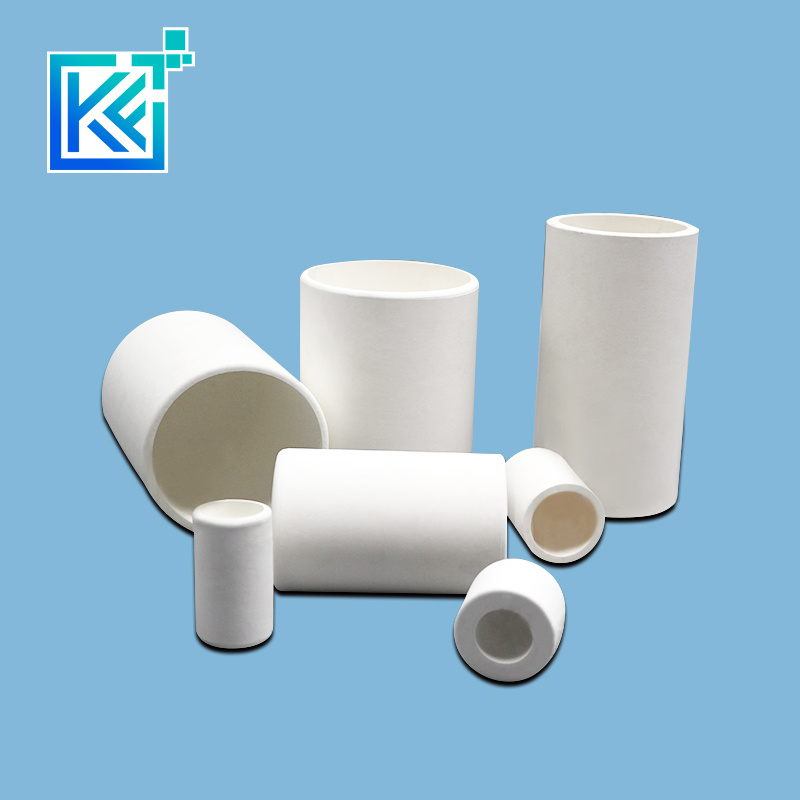 Manufacturer Customerization Wear-Resistant Anti-Corrosion High Temperature Hot-Treatment Evaporation Round Cylindrical Magnesia Ceramic Jars Crucibles