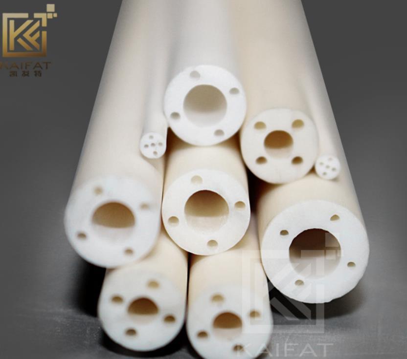 Manufacturer Customization Wear-Resistant High Temperature Anti-Corrosion Insulation Hot-Treatment Refractory Single-Bore Round Macor Ceramic Pipes Tubes