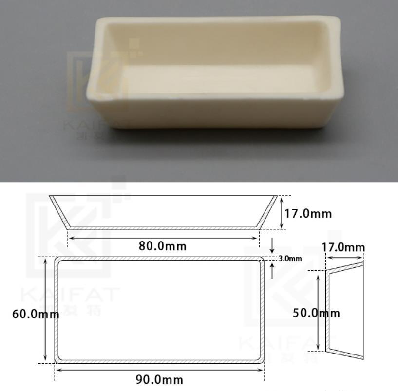 Manufacturer Customerization Wear-Resistant Anti-Corrosion High Temperature Hot-Treatment Yttrium Oxide Evaporation Square Rectangular Yttria Ceramic Crucibles