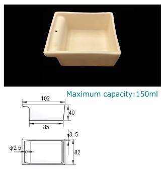 Manufacturer Precision Customerization Lab Supplies 99% Alumina Square Corundum Crucible Tube Furnace High Temperature Resistance Combustion Boat