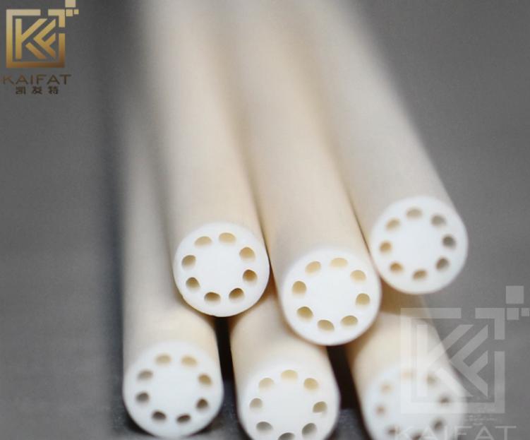 Manufacturer Customerization Wear-Resistant Anti-Corrosion High Temperature Hot-Treatment Y2o3 Yttrium Oxide Multi-Hole Round Yttria Ceramic Tubes Pipes