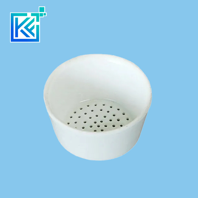 Manufacturer Precision Customerization Chemical-Resistant Crucible Bitumen Perforated Bottom Porcelain Fine Mesh Filter Asphalt Solubility Crucible