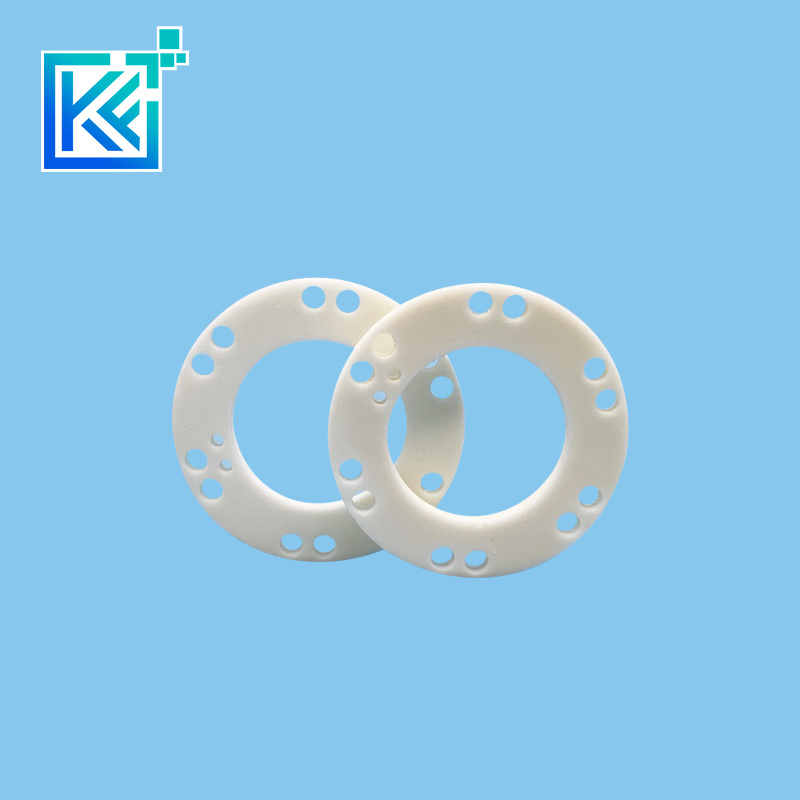 Factory Customization Wear-Resistant Anti-Corrosion Insulation Heat-Treatment Sintering Refractory Mechanical Non-Standard Macor Structure Ceramic Flange