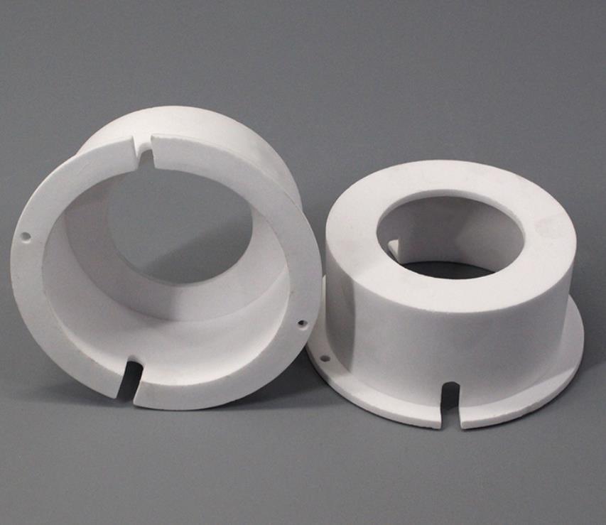 Manufacturer Customization Wear-Resistant Anti-Corrosion Heat-Dissipation Mechanical MGO Magnesia Round Industrial Ceramic Structure Components Flanges