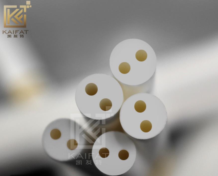 Manufacturer Customization Wear-Resistant Anti-Corrosion Heat-Dissipation MGO Mechanical Four-Bore Magnesia Industrial Ceramic Structure Tubes Pipes