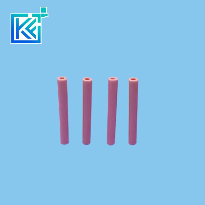 Manufacturer Customization Wear-Resistant Anti-Corrosion Heat-Dissipation Insulator Sintering Pink Alumina Industrial Ceramic Mechanical Tubes Pipes