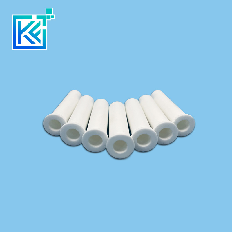 Manufacturer Customerization High Temperature Resistance Wear-Resistant Corrision-Resistance Alumina Ceramic Tailpiece Flanged Connection