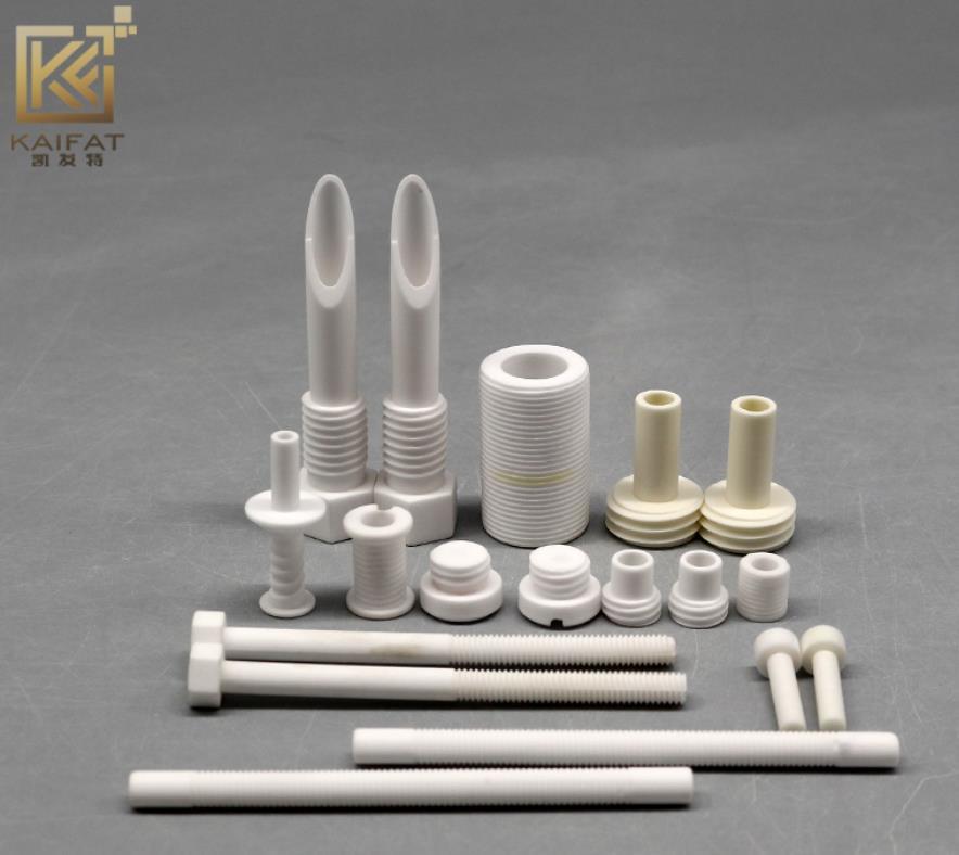 Manufacturer Customization Wear-Resistant High Temperature Anti-Corrosion Insulation Heat-Treatment Refractory Macor Ceramic Screws Fasteners Nozzles