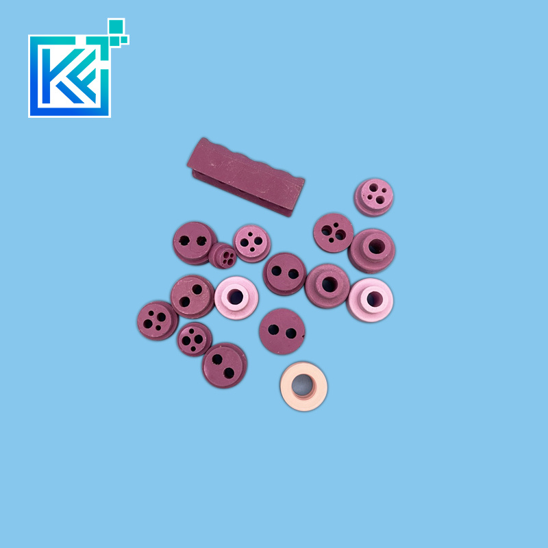 Manufacturer Customization Wear-Resistant Anti-Corrosion Insulator Heat-Dissipation Sintering Alumina Pink Industrial Ceramic Mechanical Structure Nozzles