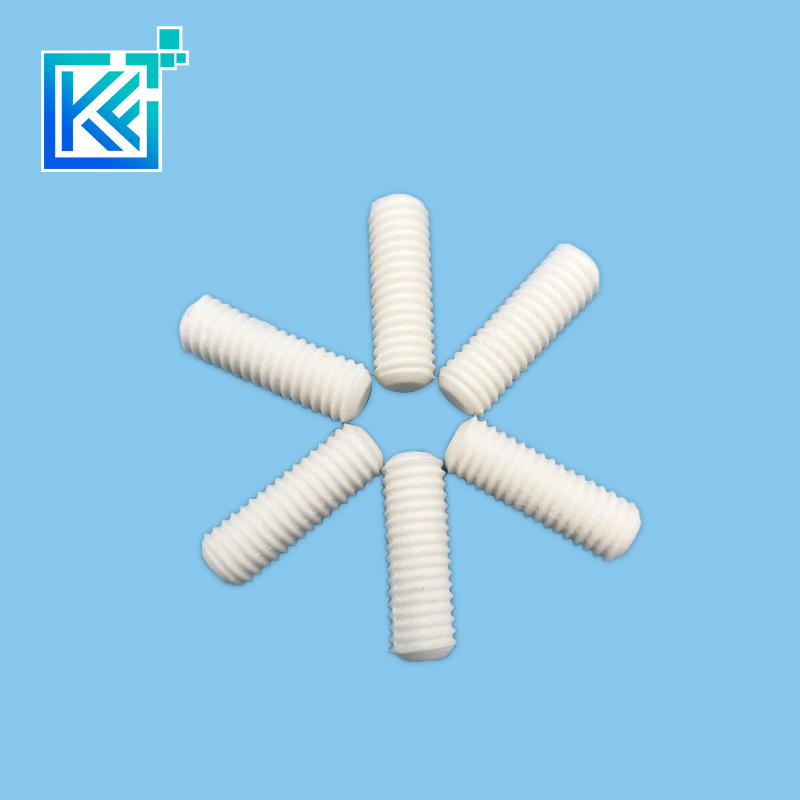 Manufacturer Customization Wear-Resistant Anti-Corrosion High Temperature Insulation Heat-Treatment Sintering Alumina Ceramic Mechanical Screws Fasteners