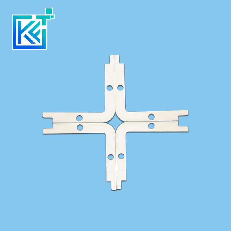 Manufacturer Precision Customerization Refractory High Temperature and Corrosion Resistant L-Shaped Zirconia Ceramic Connecting Plate