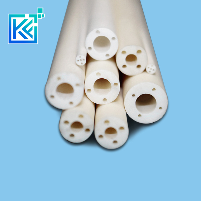 Manufacturer Customerization Wear-Resistant Anti-Corrosion High Temperature Hot-Treatment MGO Magnesium Oxide Round Multi-Hole Magnesia Ceramic Tubes Pipes