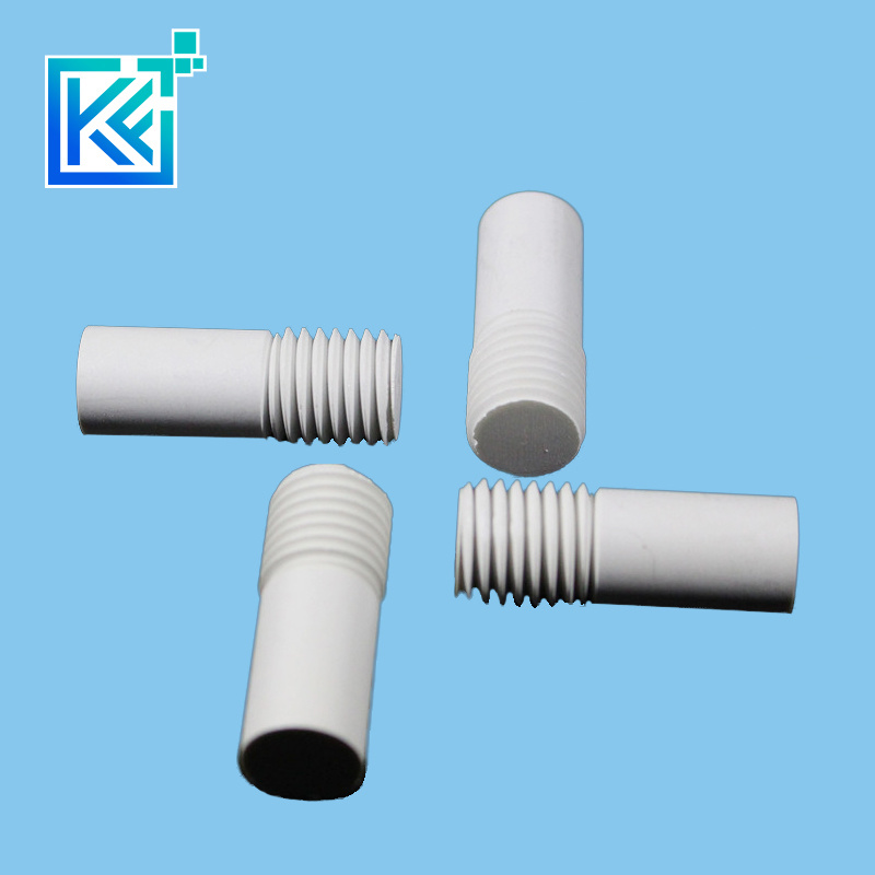 Manufacturer Customization Refactory Wear-Resistant Anti-Corrosion Insulation Heat-Treatment Sintering Alumina Ceramic Mechanical Fasteners Screws