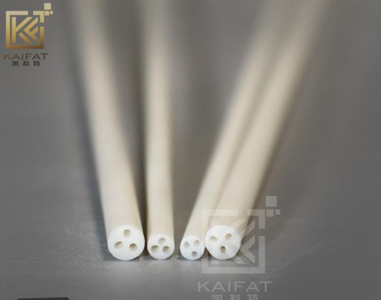 Manufacturer Customerization Round Three-Bore 99% Wear-Resistant Anti-Corrosion High Temperature Insulation Hot-Treatment Sintering Alumina Ceramic Pipse Tubes