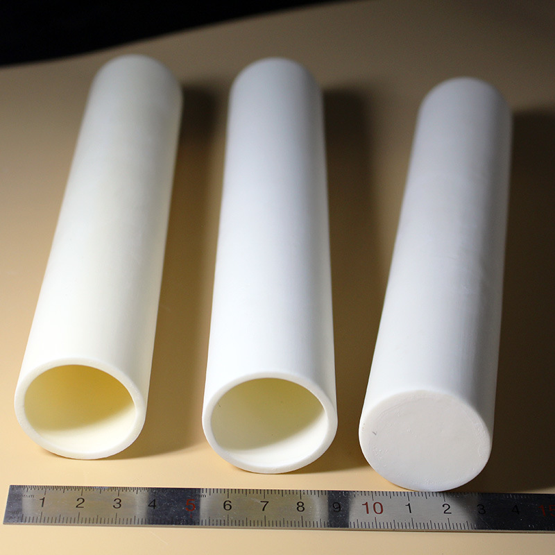 Manufacturer Customerization Wear-Resistant Anti-Corrosion Heat-Treatment Sintering Mechanical One-Head Sealed Magnesia Industrial Ceramic Tubes Pipes