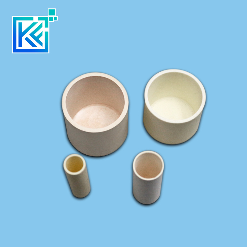 Manufacturer Customerization Wear-Resistant Anti-Corrosion High Temperature Hot-Treatment Yttrium Oxide Evaporation Round Cylindrical Yttria Ceramic Crucible