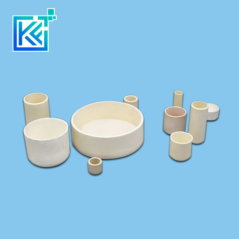 Manufacturer Customerization Wear-Resistant Anti-Corrosion High Temperature Heat-Treatment Sintering Magnesium Oxide Cylindrical Magnesia Ceramic Crucibles