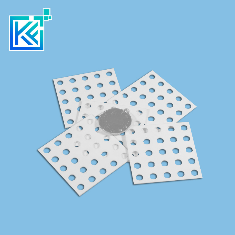 Manufacturer Customization Wear-Resistant High Temperature Anti-Corrosion Insulation Alumina Ceramic with Holes Square Plates Boards Substrates Planks