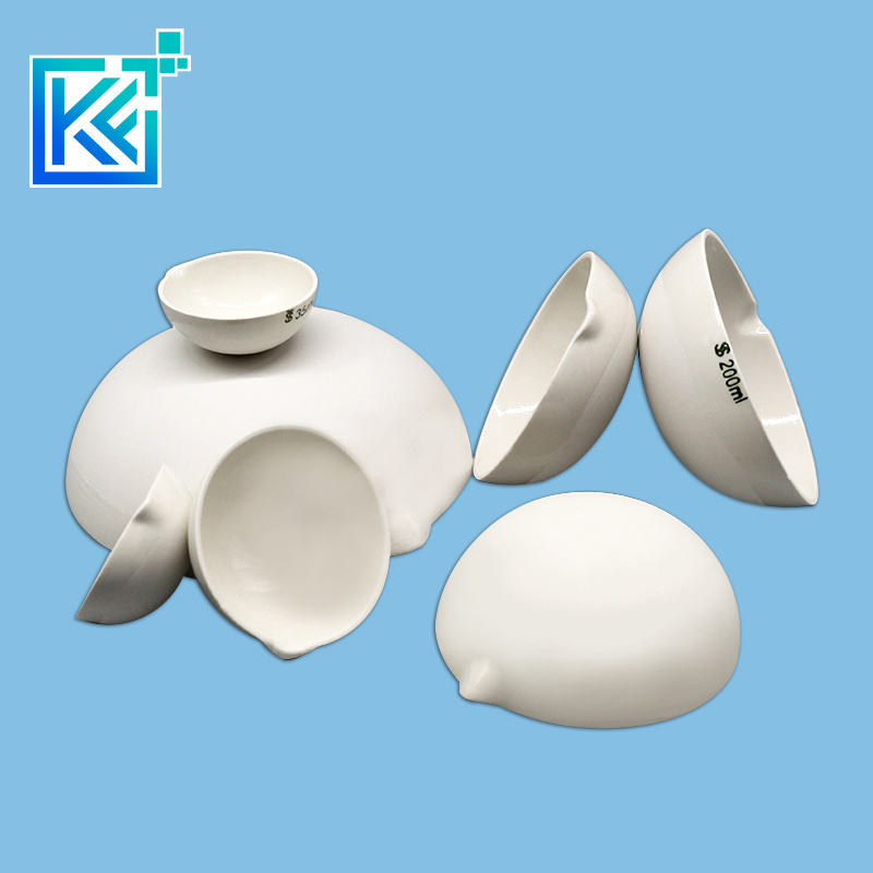 Manufacturer Customerization Wear-Resistant Anti-Corrosion Heat-Treatment Insulation Evaporation Round Bowl Alumina Ceramic Crucibles Pans