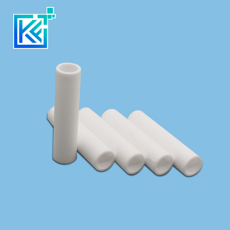 Manufacturer Customerization Wear-Resistant Anti-Corrosion High Temperature Heat-Treatment Refractory Double-Bore Round Alumina Ceramic Hollow Tubes Pipes