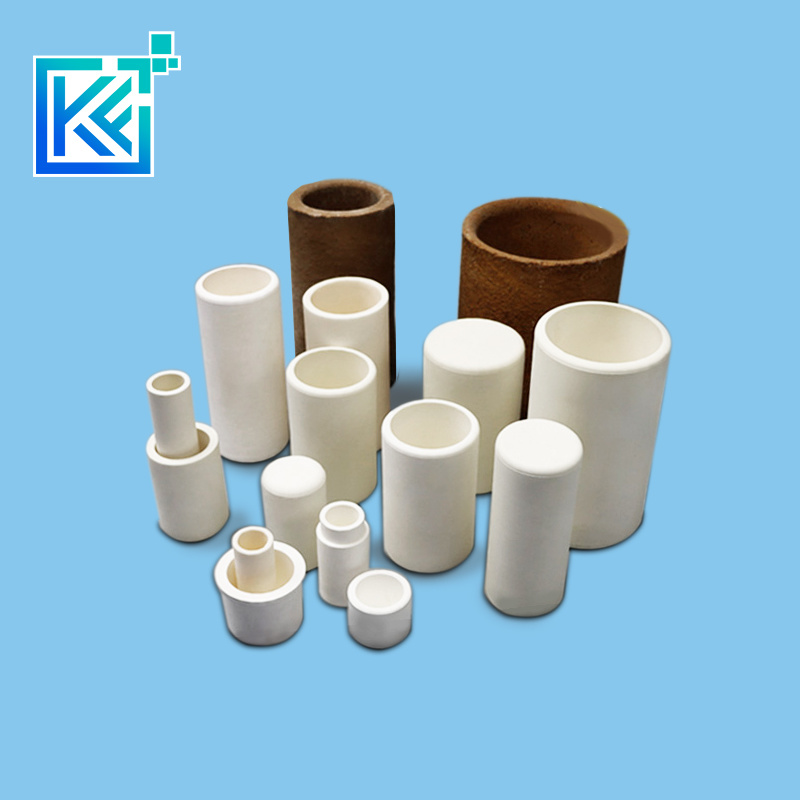 Manufacturer Wear-Resistant Anti-Corrosion High Temperature Insulation Hot-Treatment Zirconium Oxide Evaporation Round Cylindrical Zirconia Ceramic Crucible