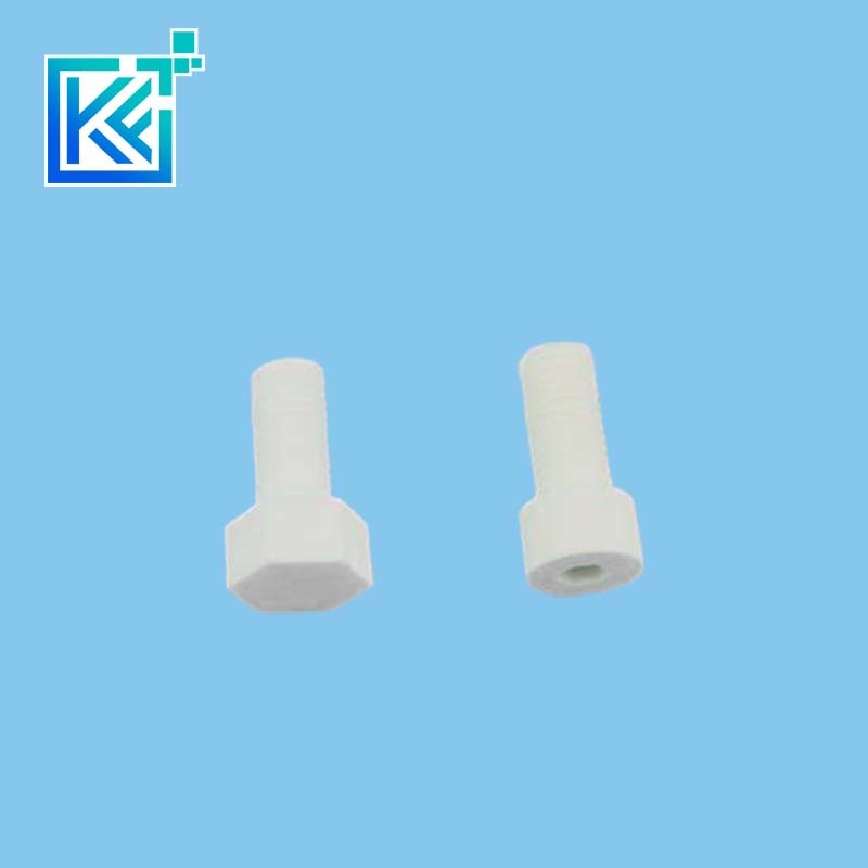 Manufacturer Customization Refactory Wear-Resistant Anti-Corrosion Insulation Heat-Treatment Sintering Alumina Industrial Ceramic Mechanical Fasteners Screws