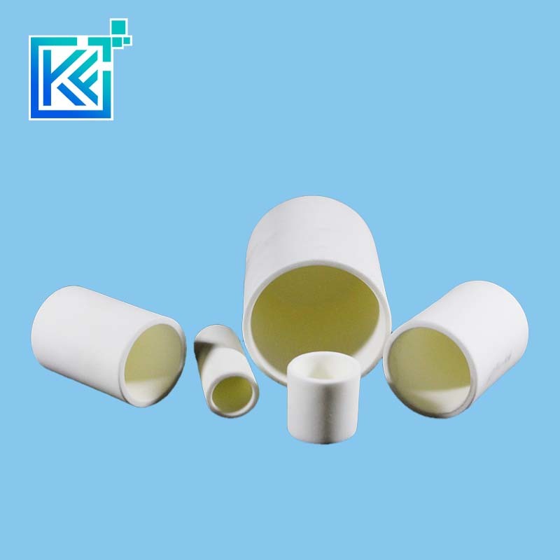 Manufacturer Customerization Wear-Resistant Anti-Corrosion High Temperature Heat-Treatment Sintering Magnesium Oxide Cylindrical Magnesia Ceramic Crucibles