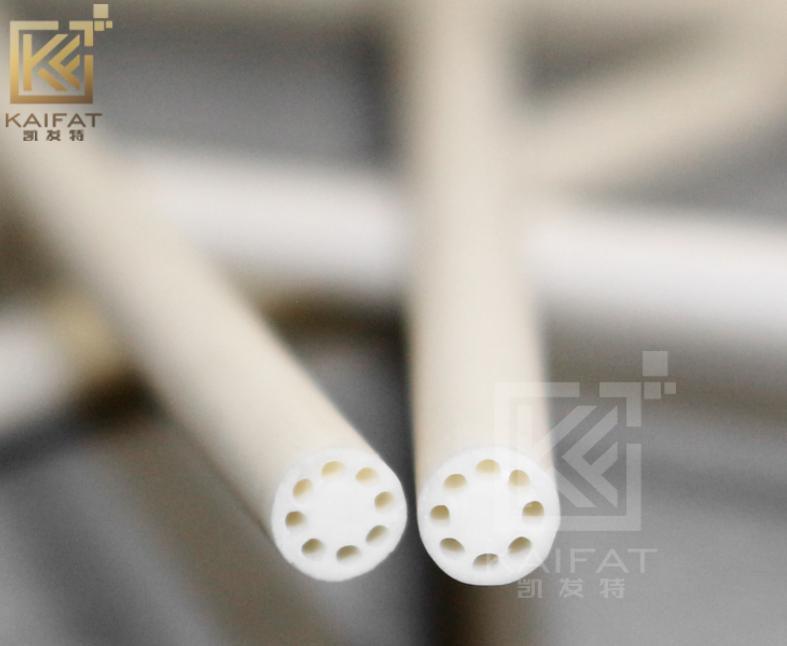 Manufacturer Precision Customerization Round Seven-Bore Wear-Resistant Anti-Corrosion & High Temperature Insulation Alumina Ceramic Valves Pipes Tubes