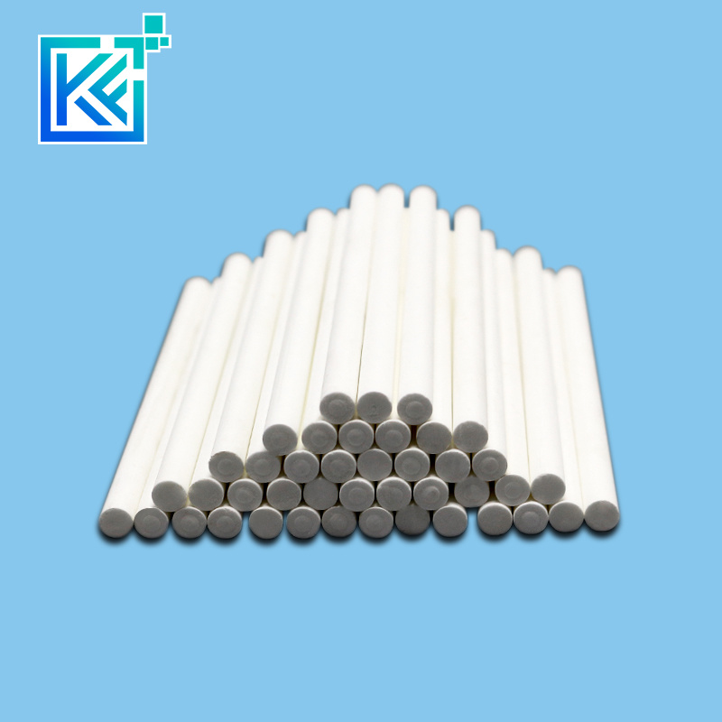 Manufacturer Customerization Wear-Resistant Anti-Corrosion High Temperature Hot-Treatment MGO Magnesium Oxide Round Short Solid Magnesia Ceramic Sticks Rods