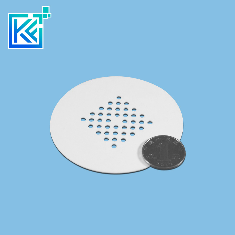 Manufacturer Customization Wear-Resistant High Temperature Anti-Corrosion Insulation with Holes Round Alumina Ceramic Plates Boards Substrates Planks