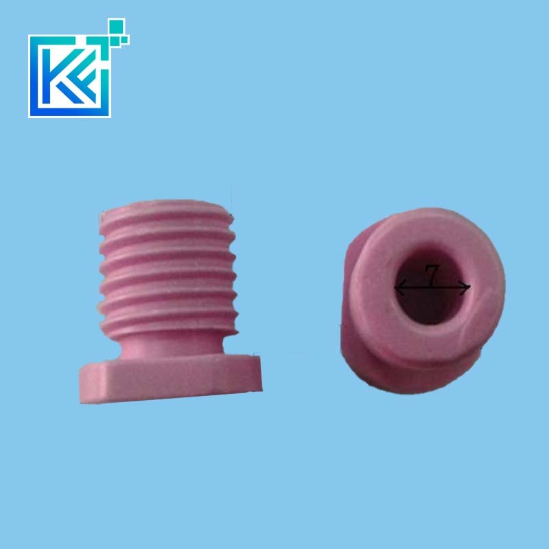 Manufacturer Customization Wear-Resistant Anti-Corrosion Heat-Treatment Insulation Sintering Pink Alumina Industrial Ceramic Mechanical Fasteners Screws