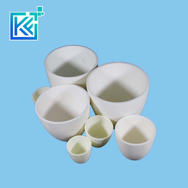 Manufacturer Customerization Wear-Resistant Anti-Corrosion Heat-Treatment Refractory Insulation Evaporation Round Arc Cylindrical Alumina Ceramic Crucibles