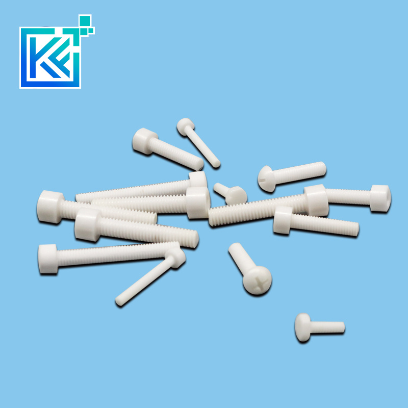 Manufacturer Customization Refactory Wear-Resistant High Temperature Anti-Corrosion Insulation Heat-Treatment Sintering Alumina Ceramic Fasteners Screws