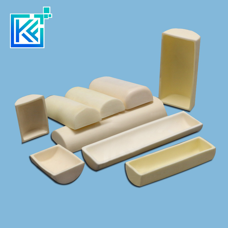 Manufacturer Customerization Wear-Resistant Anti-Corrosion High Temperature Heat-Treatment Insulation Labware Half-Circle Boat Alumina Ceramic Crucible