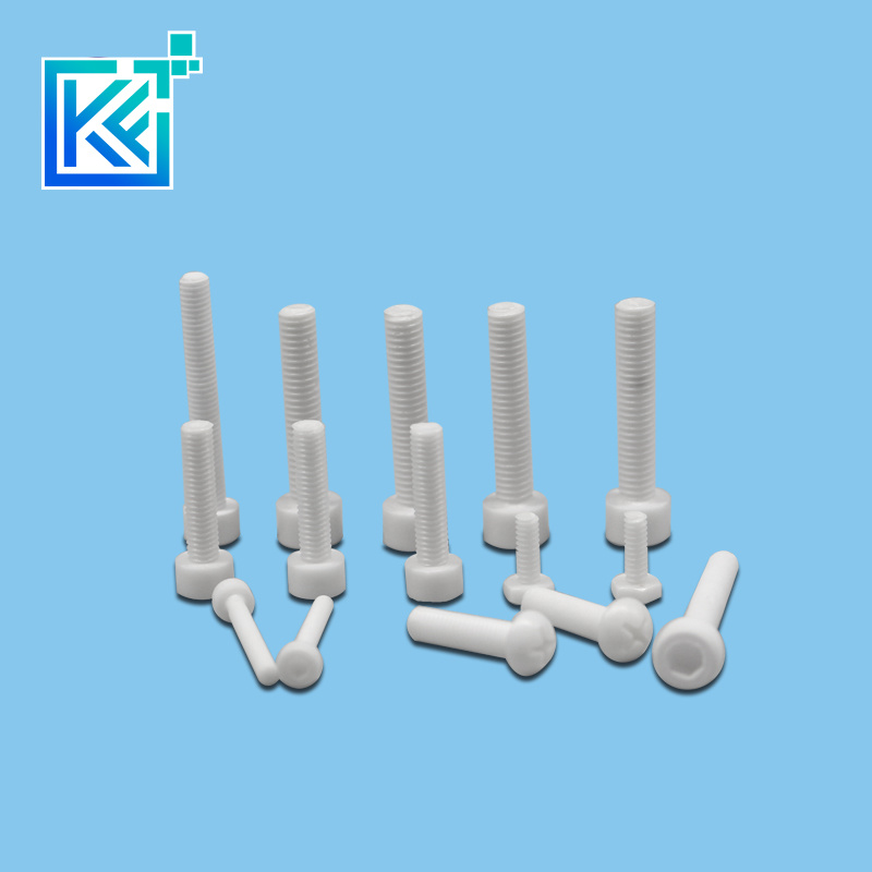 Manufacturer Customerization Wear-Resistant Anti-Corrosion High Temperature Insulation Hot-Treatment Zirconium Oxide Zirconia Ceramic Fasteners Screws