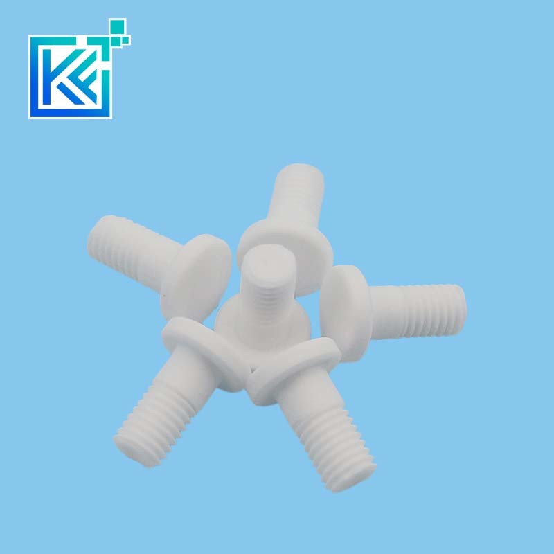 Manufacturer Customerization Wear-Resistant Anti-Corrosion High Temperature Insulation Heat-Treatment Sintering Zirconia Ceramic Mechanical Fasteners Screws