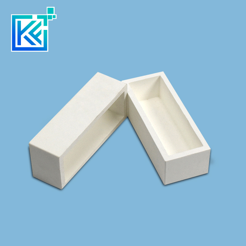 Manufacturer Customerization Wear-Resistant Anti-Corrosion High Temperature Heat-Treatment Insulation Evaporation Rectangular Alumina Ceramic Crucible