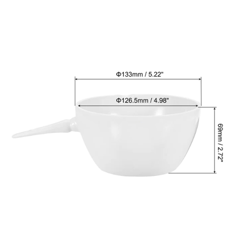 Manufacturer Precision Customerization Refractory Casserole Ceramic Evaporation Bowl Cup Pot with Handle for Melting Casting Refining Porcelain Crucible Dish