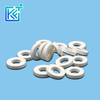 Manufacturer Customerization Wear-Resistant Anti-Corrosion High Temperature Hot-Treatment MGO Magnesium Oxide Round Single-Bore Magnesia Ceramic Rings Washers