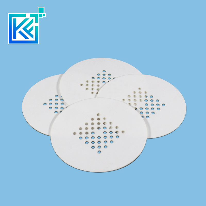 Manufacturer Customization Wear-Resistant High Temperature Anti-Corrosion Insulation with Holes Round Alumina Ceramic Plates Boards Substrates Planks