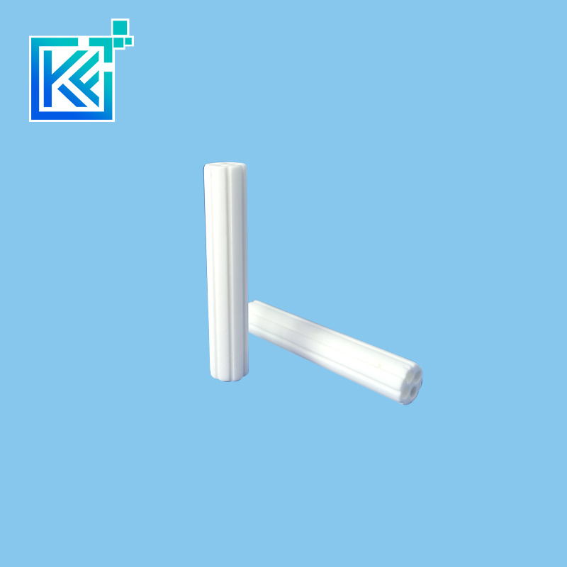 Manufacturer Customerization Wear-Resistant Anti-Corrosion Heat-Dissipation Insulator Four-Bore Alumina Industrial Ceramic Structure Pipes Tubes