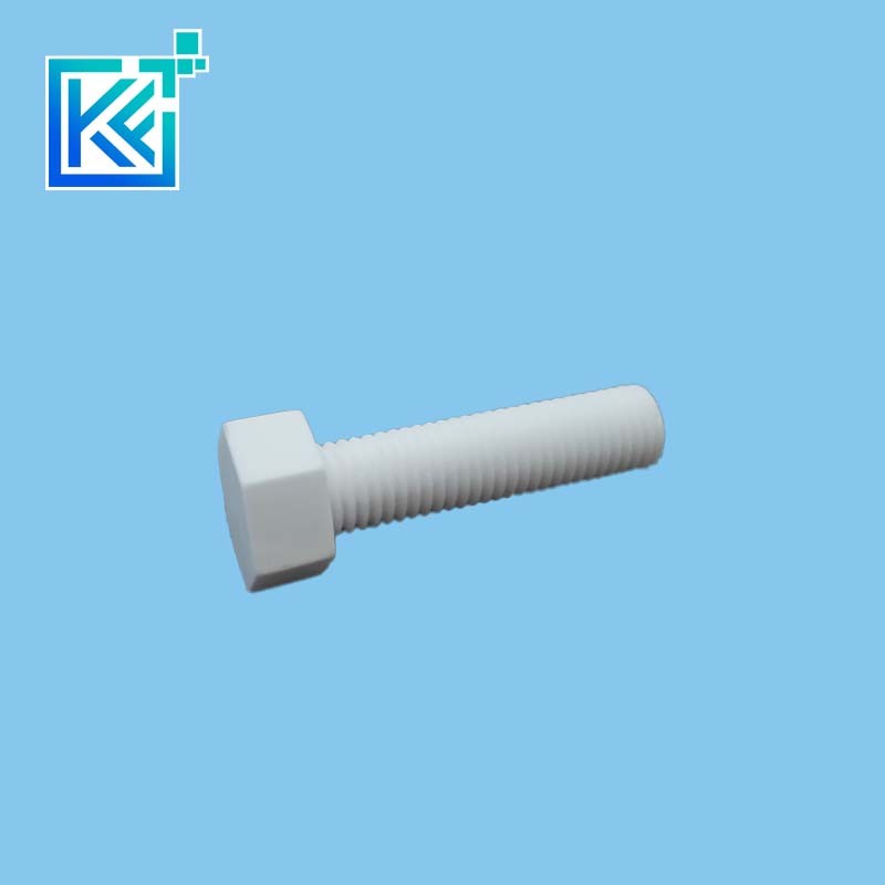 Manufacturer Customization Wear-Resistant Anti-Corrosion High Temperature Heat-Treatment Sintering MGO Magnesia Industrial Ceramic Fastners Screws