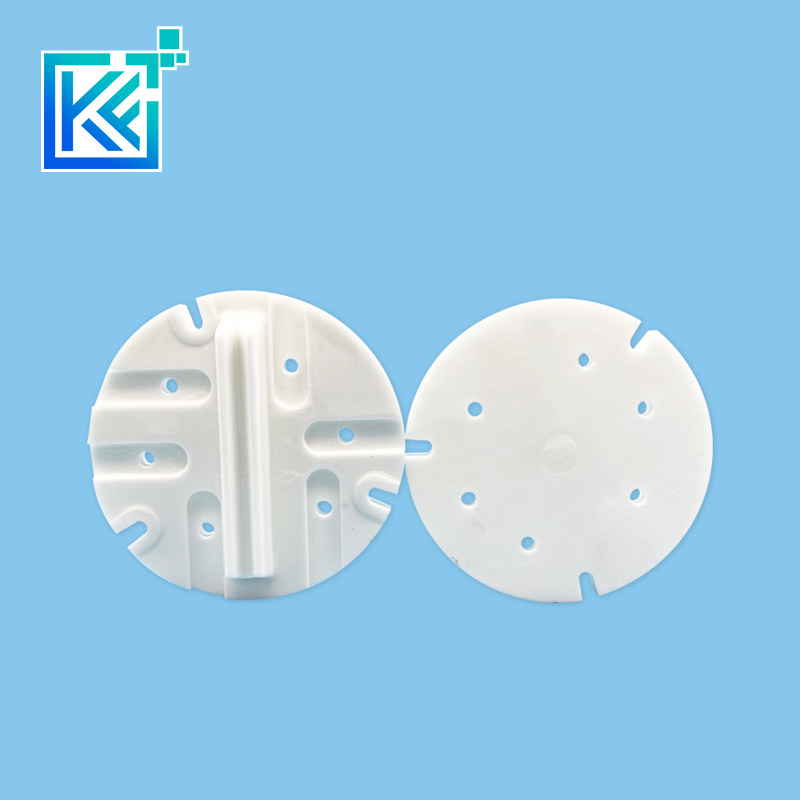 Manufacturer Customization Wear-Resistant Anti-Corrosion High Temperature Heat-Treatment Mechanical MGO Magnesia Ceramic Structure Components Flange