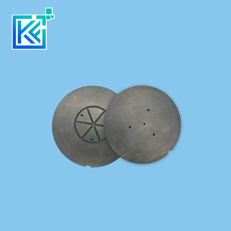 Manufacturer Customization Wear-Resistant High Temperature Anti-Corrosion Insulator Sintering Silicon Carbide Round Ceramic Structure Flanges