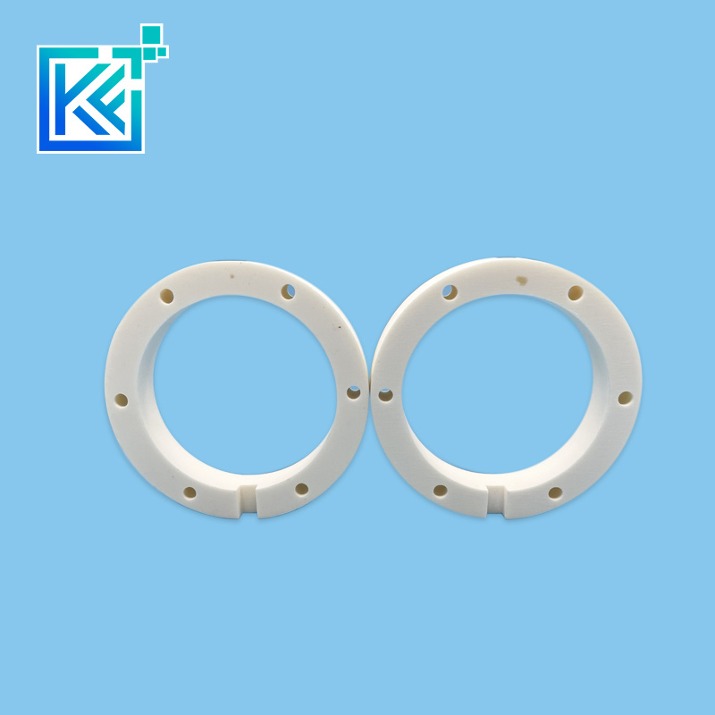 Manufacturer Customerization Wear-Resistant Anti-Corrosion Heat-Dissipation Refractory Sintering Round Zirconia Industrial Ceramic Structure Components Flanges