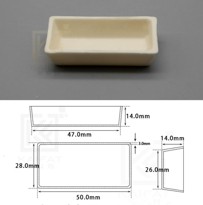 Manufacturer Wear-Resistant Anti-Corrosion High Temperature Insulation Hot-Treatment Zirconium Oxide Evaporation Square Rectangular Zirconia Ceramic Crucibles