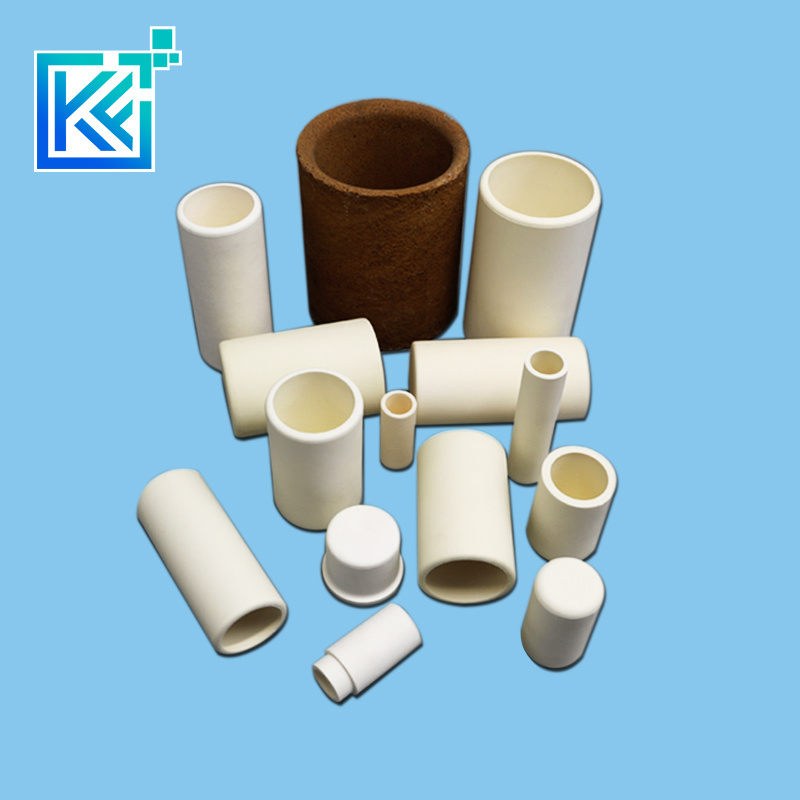 Manufacturer Wear-Resistant Anti-Corrosion High Temperature Insulation Hot-Treatment Zirconium Oxide Evaporation Round Cylindrical Zirconia Ceramic Crucible