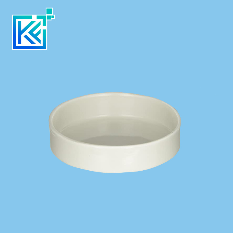 Manufacturer Precision Customerization Round Shallow Alumina Porcelain Evaporating Dishes Without Spout Capsule Ceramic Crucible