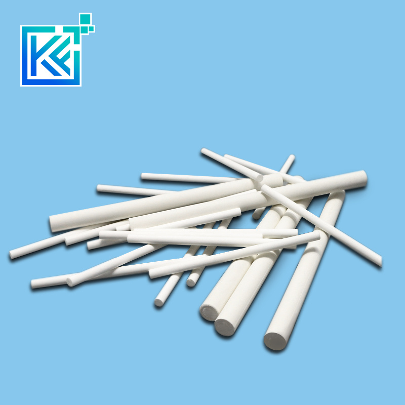 Manufacturer Customerization Wear-Resistant Anti-Corrosion High Temperature Hot-Treatment MGO Magnesium Oxide Round Short Solid Magnesia Ceramic Sticks Rods